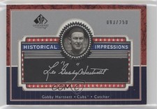 2003 SP Legendary Cuts Historical Impressions Silver /250 Gabby Hartnett HOF n1u