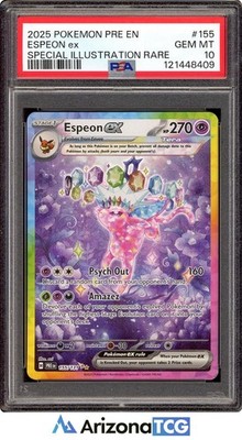 Pokemon 2025 Espeon ex 155/131 SIR Prismatic Evolutions GEM MINT