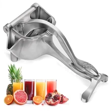 Aluminum Alloy Fresh Fruit Juice Extractor - Squeezer Metallic 