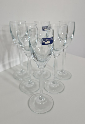 6 x Leonardo Gläser Likör Cherry Stielglas 18,7 cm Hoch Guter Zustand