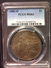 1883 -O Morgan Silver Dollar PCGS MS-63 nice coin