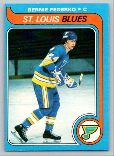 1979-80 O-PEE-CHEE HOCKEY SET BERNIE FEDERKO ST. LOUIS BLUES #215