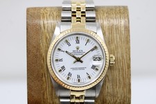 Rolex Datejust 1988 White 31mm Buckley Dial Automatic Watch 68273