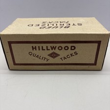 12 Pack Vintage Hillwood Blued No. 1 Upholsterers Tacks 1/4 Lb Net Wt. Ea. 7