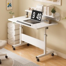 Standing Desk with Wheels,Height Adjustable Mobile Computer Table,Sit Stand Desk