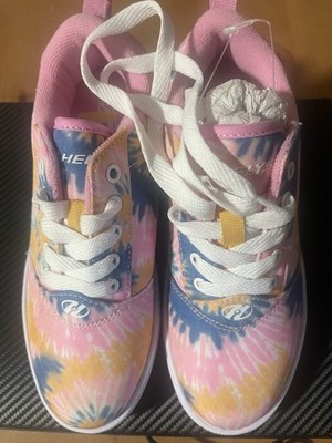 Heelys Pro 20 Youths Size 3 Prints HES10334 Tie Dye Rainbow Skate Shoe Sneaker