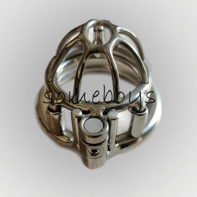 Permanent Screw Double Lock Titanium PA Chastity Cage Men Custom Chastity Device