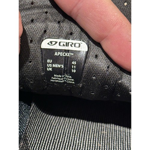GIRO Apeckx men's cycling buckle shoes. Black size 11 - Picture 7 of 8