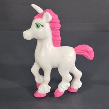 Plastic White Pink 3.5 Unicorn Figure Cake Topper
