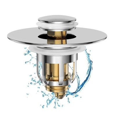 Universal 2-in-1 Drain Magic Sink Stopper Replaces Broken Ones Instantly DE