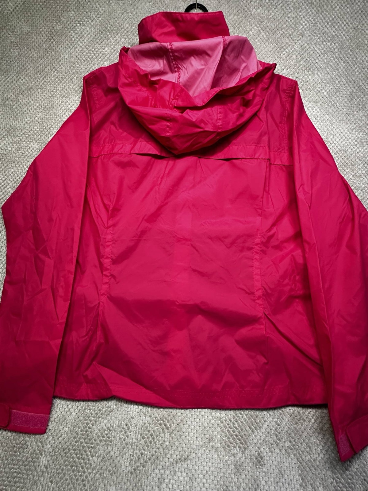 Columbia Women’s Long Sleeve Full Zip Rain Jacket Pink XL image 4
