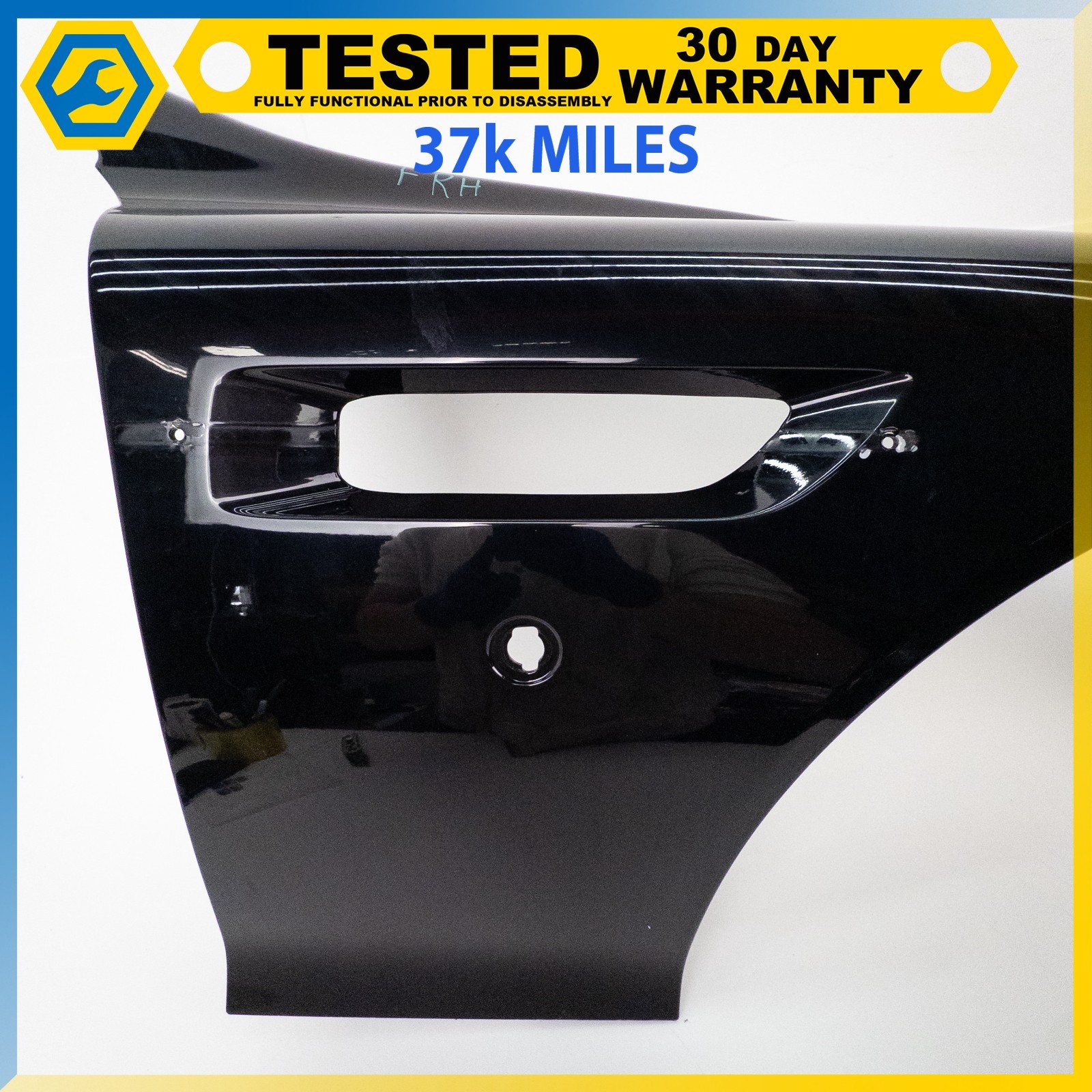 05-12 ASTON MARTIN DB9 FRONT RIGHT PASSENGER SIDE FENDER PANEL BLACK OEM