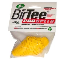 BirTee Golf Tees - PRO Speed Version YELLOW Enhanced Durability - 8 Pack