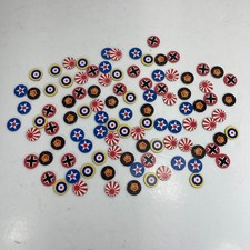 Vintage Axis & Allies Board Game Replacement Markers / Tokens Mixed Lot
