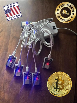  (6x) Bitcoin NerdMiner v2, + (6x)USB-C + (1x) 30W PowerSupply  Nerd Miner!