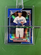 2024 Bowman Chrome - Emmet Sheehan #37 Blue Refractor /150 (RC)