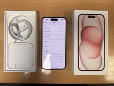 Apple iPhone 15 128GB Pink Unlocked Smartphone with 85% Battery Health