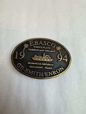 Belt Buckel Vintage SE-Smith/Enron 1994 Ebasco Puerto Plata Power Plant project