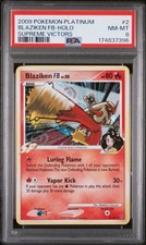 2009 POKEMON PLATINUM SUPREME VICTORS #2 BLAZIKEN FB-HOLO&nbsp;PSA 8