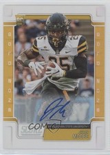 2019 Score Rookies Gold Zone Signatures /50 Jalin Moore Jr #343 Rookie Auto RC