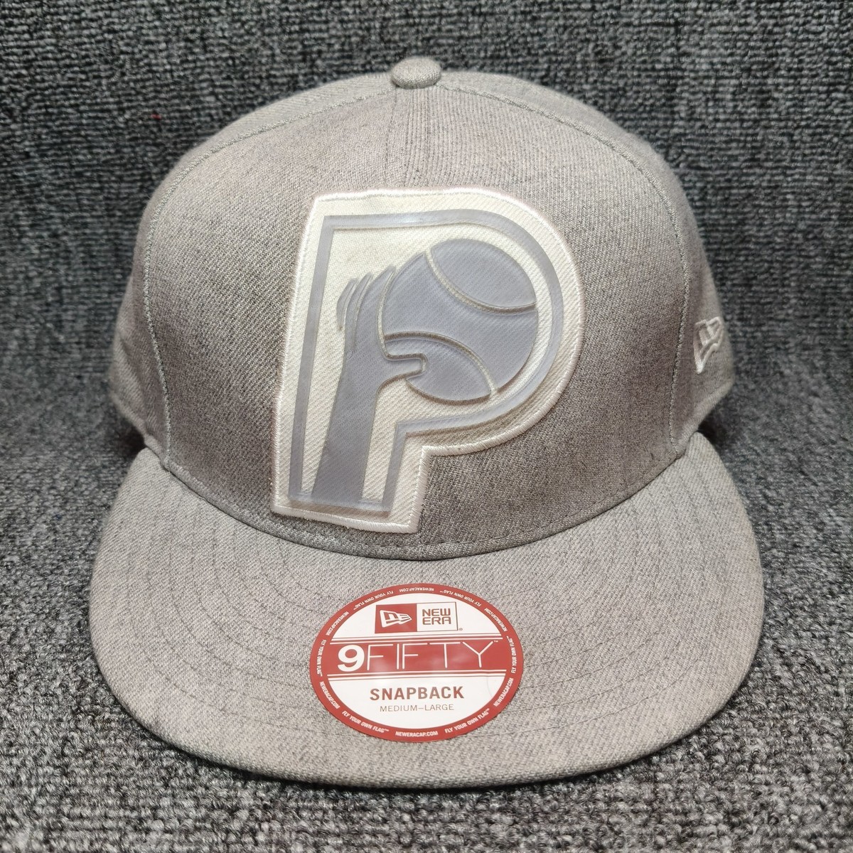 New Era 9FIFTY Indiana Pacers NBA Retro Logo Snapback Hat Gray