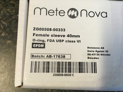 Mete Nova ZG00508-00333 Female Sleeve 40mm O-ring, FDA USP Class VI  (KB)