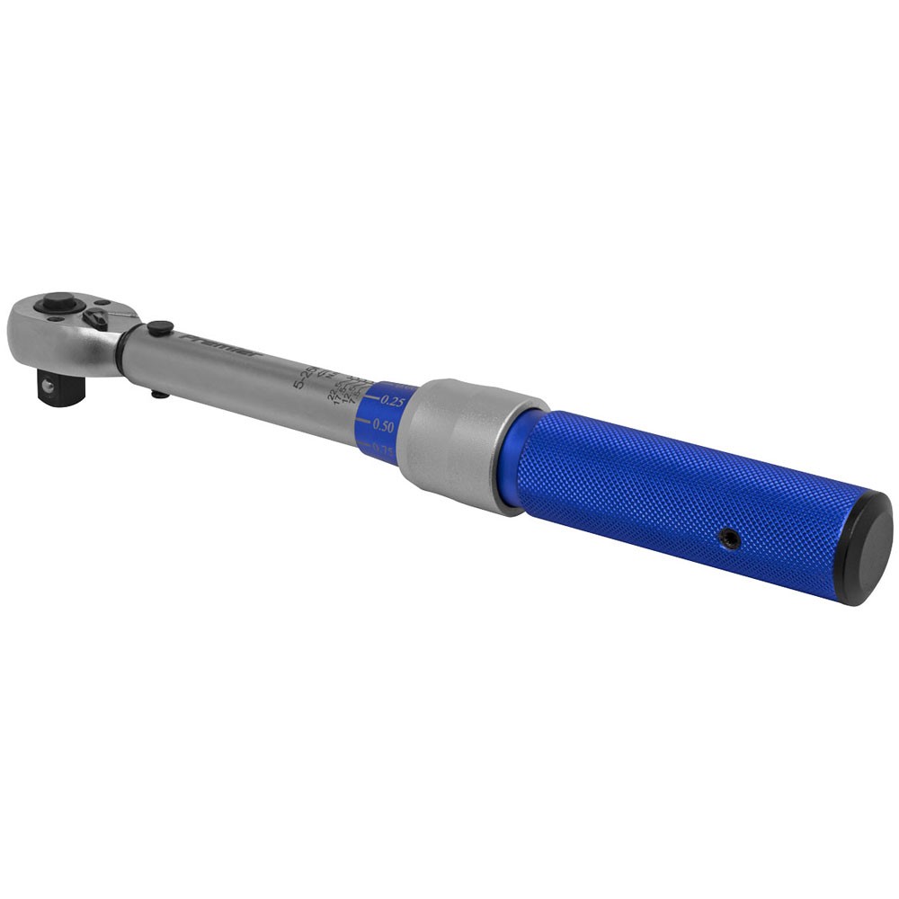 Sealey Torque Wrench Micrometer Style 3/8""Sq Drive 5-25Nm - Calibrated