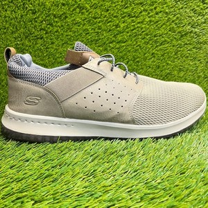 Man Skechers Delson-Camben Tan Slip-On Casual Sports Shoe Sneaker New Condition Amazon.com | Skechers Men main image 4