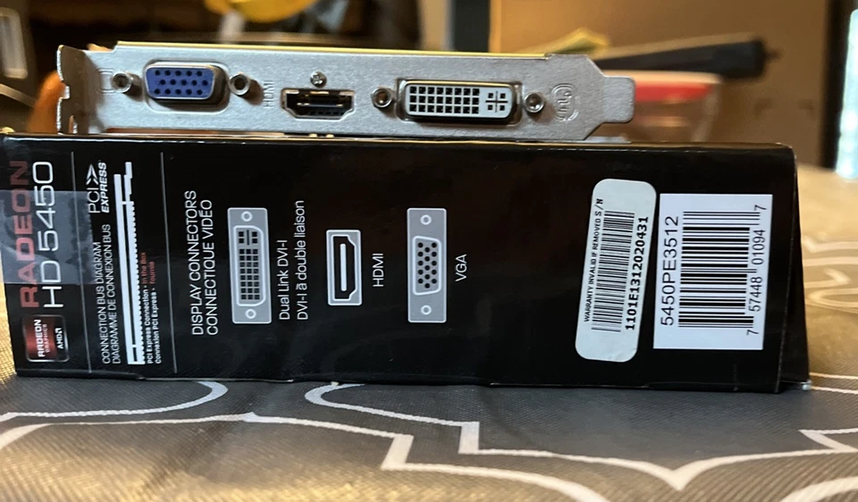 Tarjeta de gráficos/video Dell AMD Radeon HD 6450 1 GB GDDR3 DP/DVI 0WH7F - JJ Q6A Foto 3 de 3