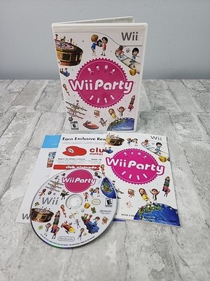 Wii Party (Nintendo Wii, 2010) Complete In Box with Manual CIB