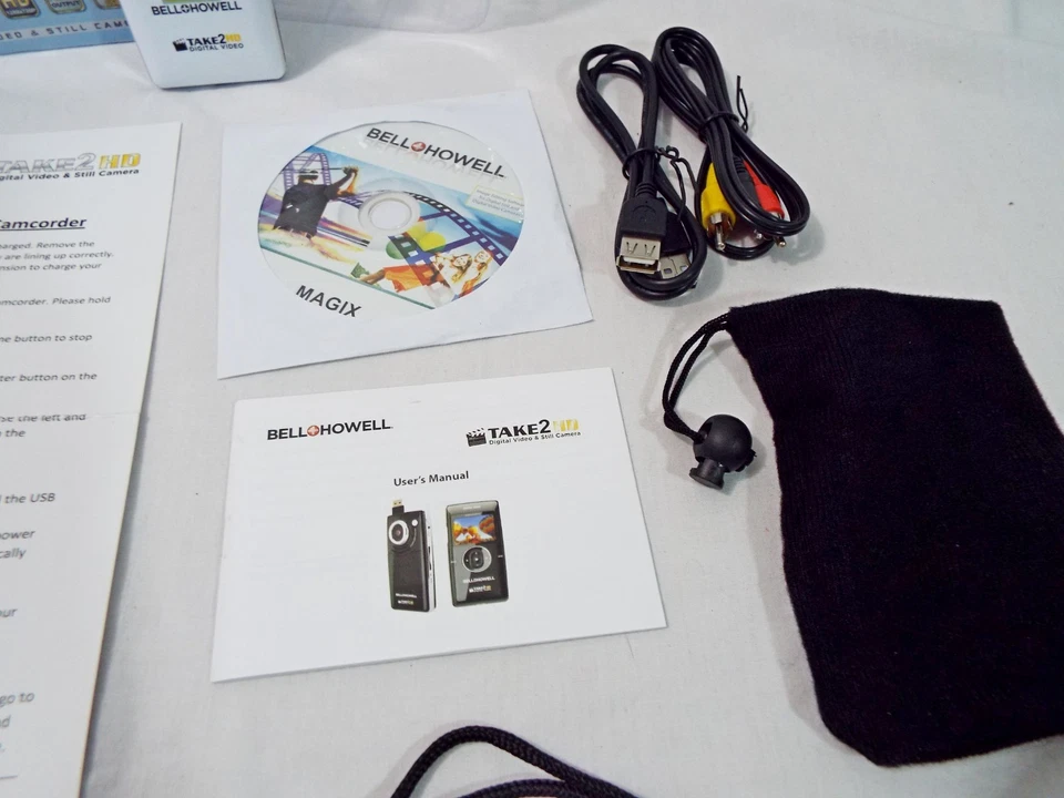 Bell + Howell Take 2 HD digital video + Still Camera 4X Zoom Not Tested PreOwned - Image 3 of 4