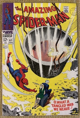The Amazing Spider-Man #61 1968 FN 6.0 1st cover app of Gwen Stacy! Silver age