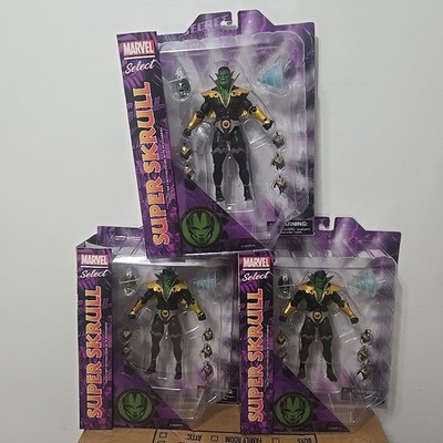 (3) Marvel Select Super Skrull 8'' Action Figure Marvel Diamond Select Bundle NIB