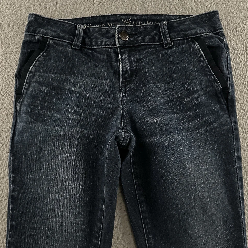 Pantalones de mezclilla elásticos de mezcla de algodón Simply Vera Wang para mujer azules talla 4 Foto 2 de 4