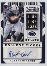 2020 Panini Contenders Draft Picks College Ticket Robert Windsor #296 Auto 02ze