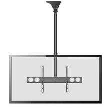 Pyle Ceiling TV Stand - Hanging TV Mount Bracket w/ Adjustable Height Tilt