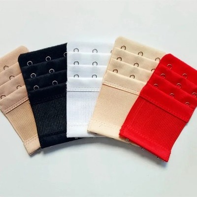Adjustable Bra Extender 3 Hooks Elastic Underwear Strap Extension Belt Buckle