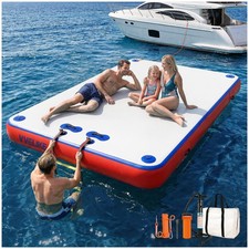 Inflatable Floating Dock Lake Mat 5FT 8FT 10FT Water Island