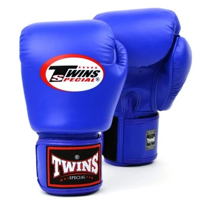 Twins Special BGVL3 Boxhandschuhe - Blau 16oz - Muay Thai MMA Echtleder