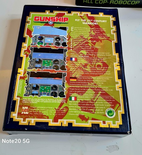 GUNSHIP - PC - BIG BOX - 1988 - NM - COMPLETE FREE UK POSTAGE - Afbeelding 2 van 8