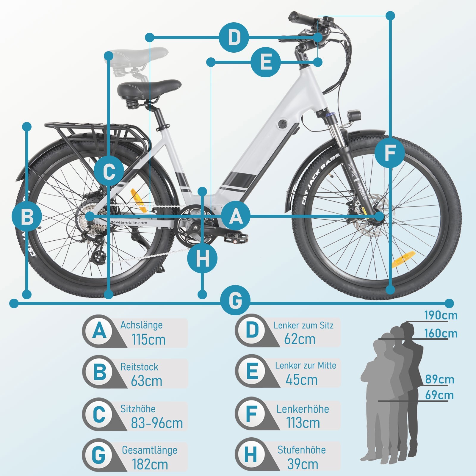 Bicicletta elettrica 26" 5OOVV Shimano Pedelec foto 4