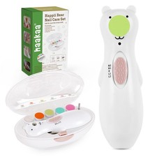 Rechargeable Baby Nail File Baby Nail Trimmer Electric with LED Light, Rechar...