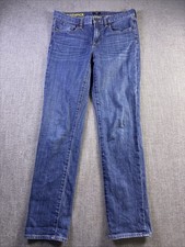 J Crew Toothpick Jeans Women 28 Blue Stretch Preppy City Medium Wash