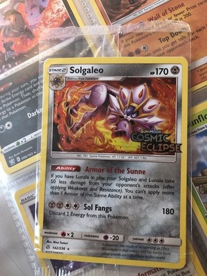 Pokémon Solgaleo Sonne Und Mond Kosmische Finsternis Stamped Und Sealed Nur Eine Auf Ebay