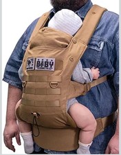 Dinictis Tactical Ergonomic Lumbar Support Military Baby Carrier - Coyote Brown
