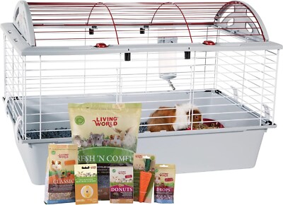 LIVING WORLD DELUXE GUINEA PIG STARTER KIT NIB ITEM #61795