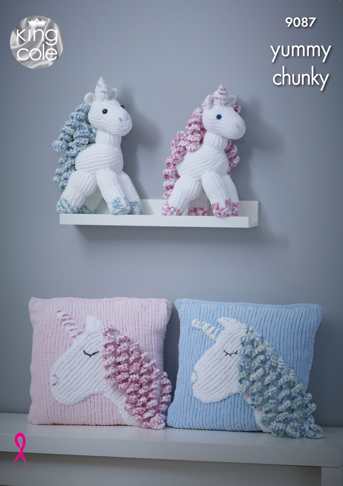 King Cole Unicorn & Cushion Knitting Pattern 9087 - Yummy (Chunky) - Image 5