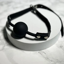Silicone Mouth Ball Gag Bondage Role Play Harness Restraint Couple Slave Women