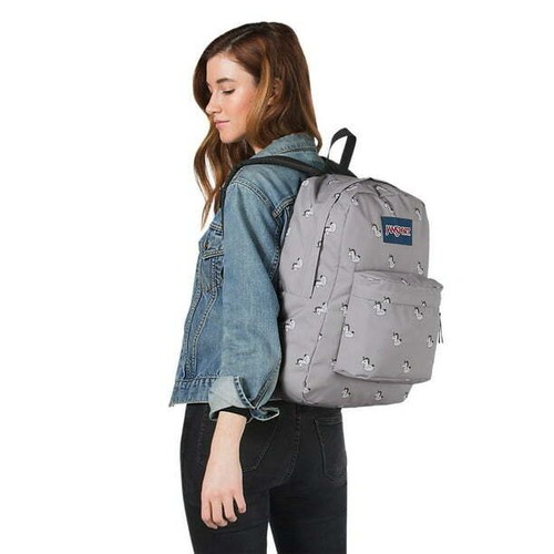 Jansport Superbreak Rucksack Einhorn grau - Bild 4 von 4