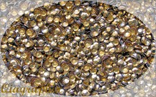 1440x10 Pcs SS12 3mm Iron On Hotfix Sparkling Faceted Rhinestuds LightGlod AS3cL